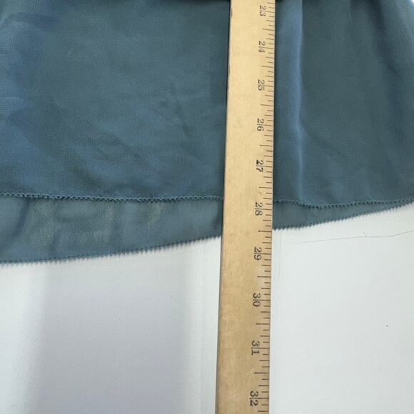 Soft Surroundings Top Womens X Small Blue Songstress Chiffon Layered Blouse - Picture 6 of 7